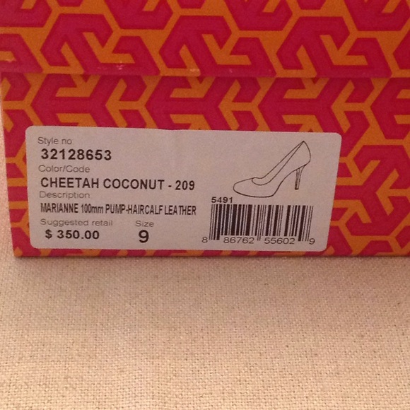Never worn Tory Burch Cheetah Coconut pumps - Picture 3 of 3